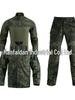 Olive Green Camouflage Training Suit - Durable Outdoor Workwear for Men and Women