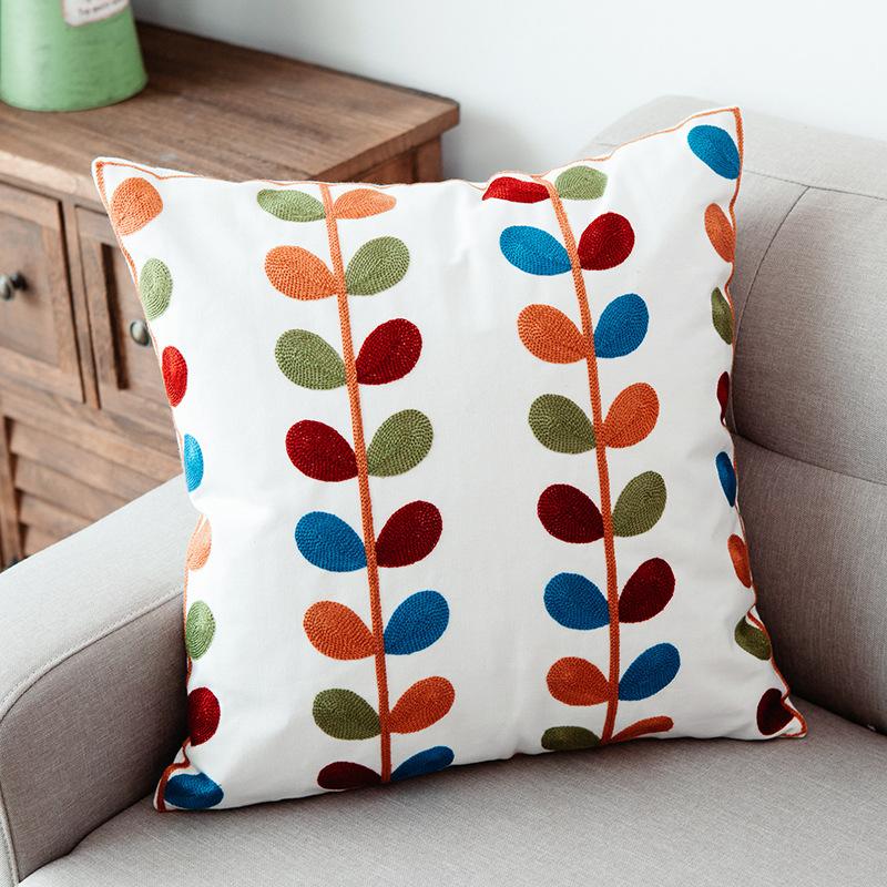 

Скандинавский Маленький Свежий Пасторальный Дом Гостиная Диван Прикроватная Вышитая Наволочка Высококачественная Подушка для Сиденья Наволочка 45 * 45Cm (pillowcase)