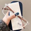 Wooden Color TR90 Eyeglass Frames for Men Women Rectangle Shape Japan Style Lightweight Durable Glasses Frame