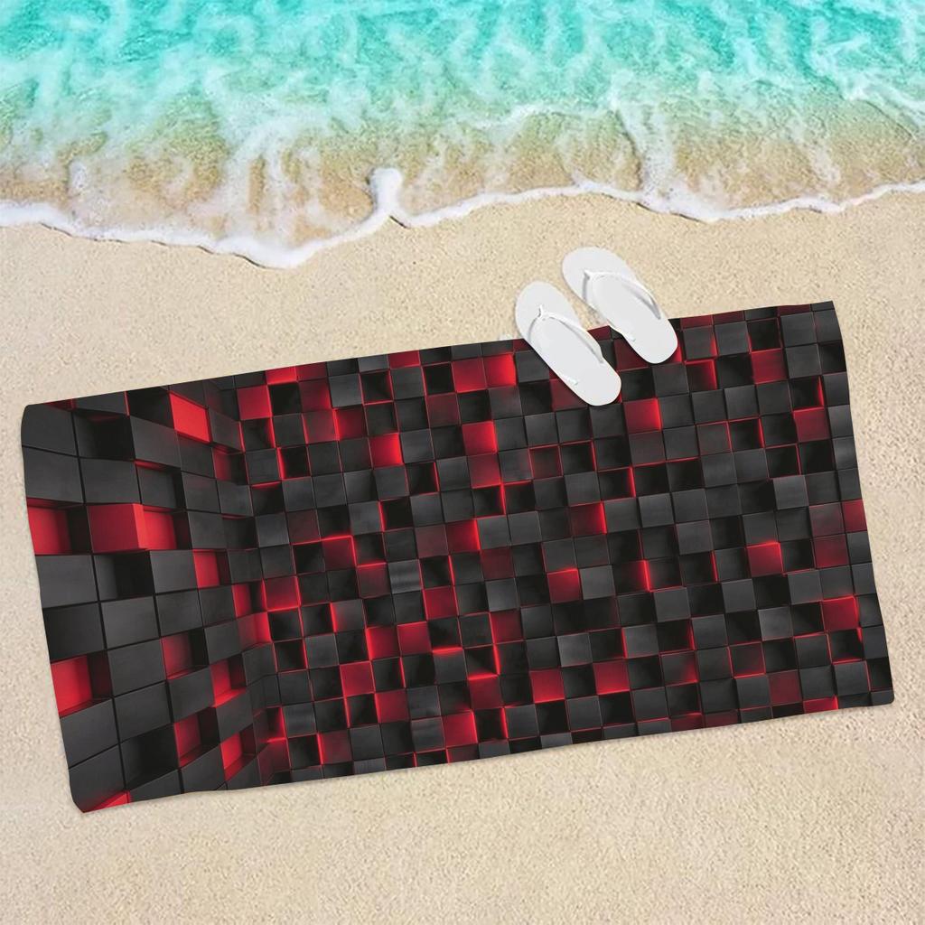 Polyester Beach Towel - Multi-functional Towel for Swimming, Fitness, Camping, Yoga, Travel and Beach Activities