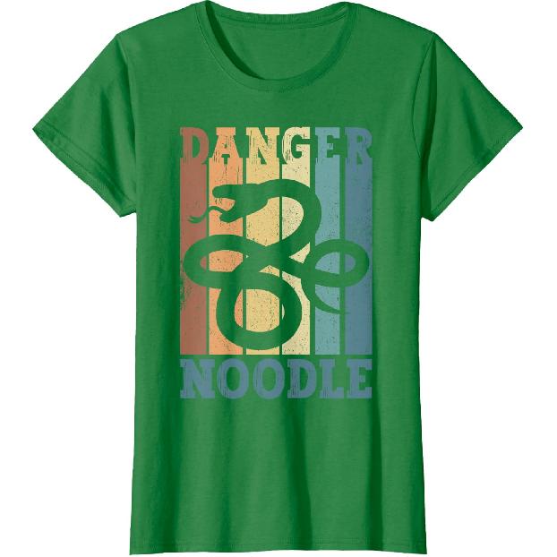 Snake Danger Noodle Retro T-Shirt