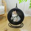 Rattan Cat Villa: Washable, Year-Round Cat House & Dog Bed