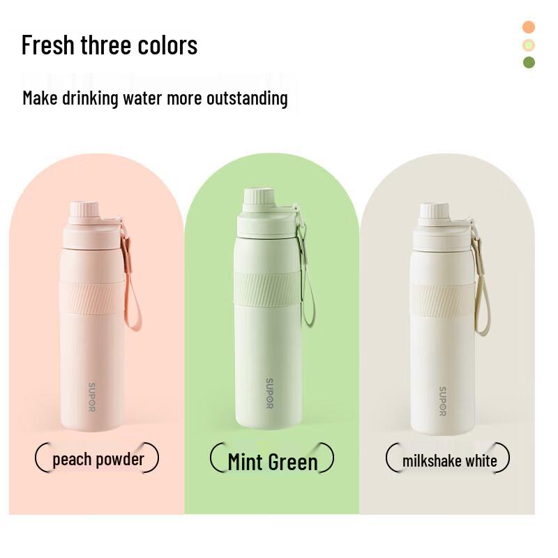 

Supor 316L Stainless Steel Dual-Drink Insulated Sports Water Bottle