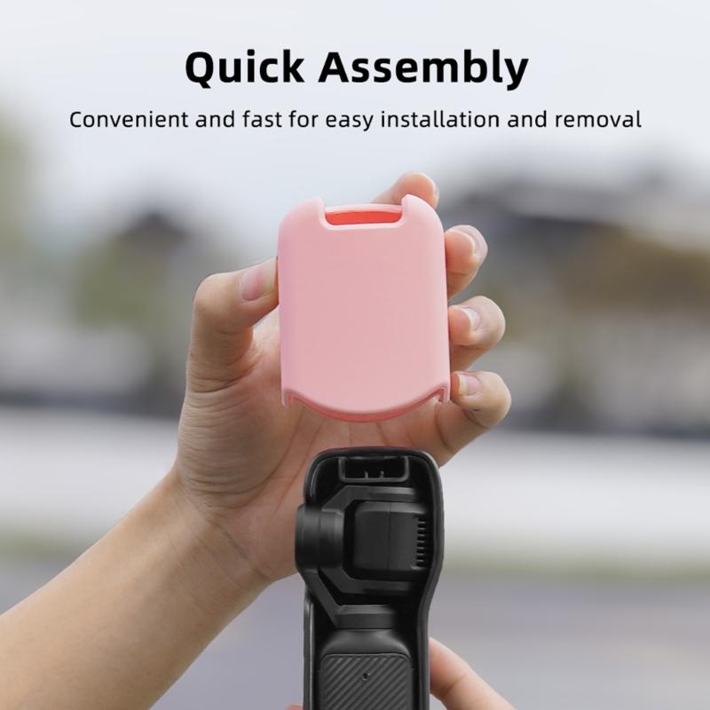 Silicone Cover for Pocket 3 Protective Case AntiScratch Handle Soft Sleeve Skin Lens Caps for Pocket 3 Access