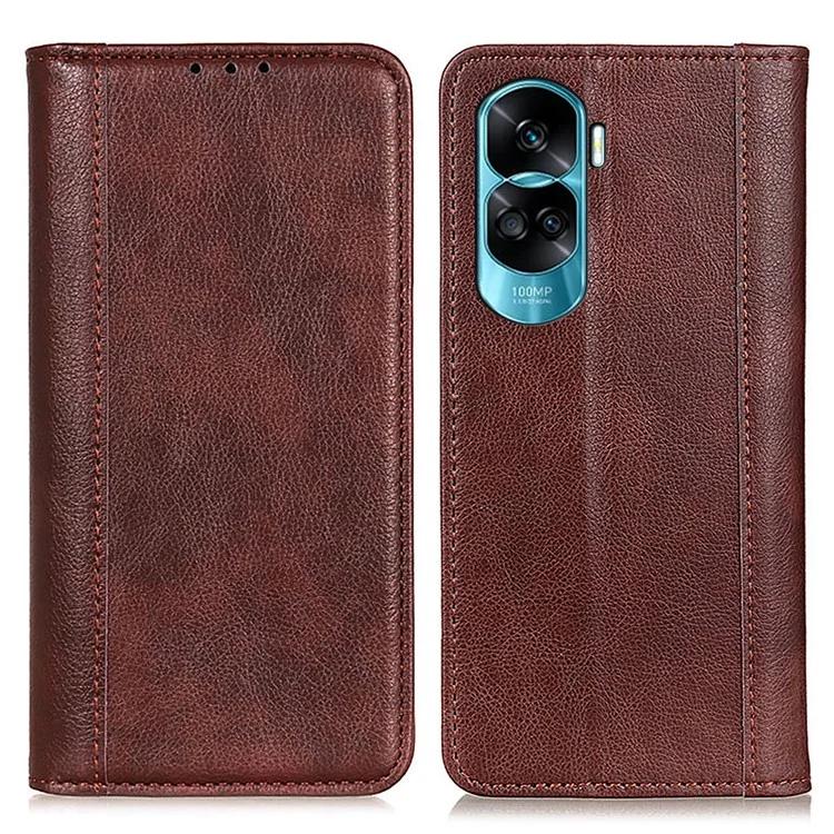 For Honor 90 Lite 5G / X50i 5G Litchi Texture Split Leather Phone Case Wallet Stand Phone Cover