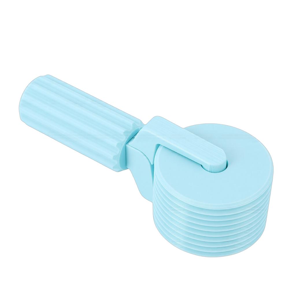 Rhinestone Painting Roller 3D Printed Art Pressing Roller Tool for Crafting Projects Striped Grip Cyan