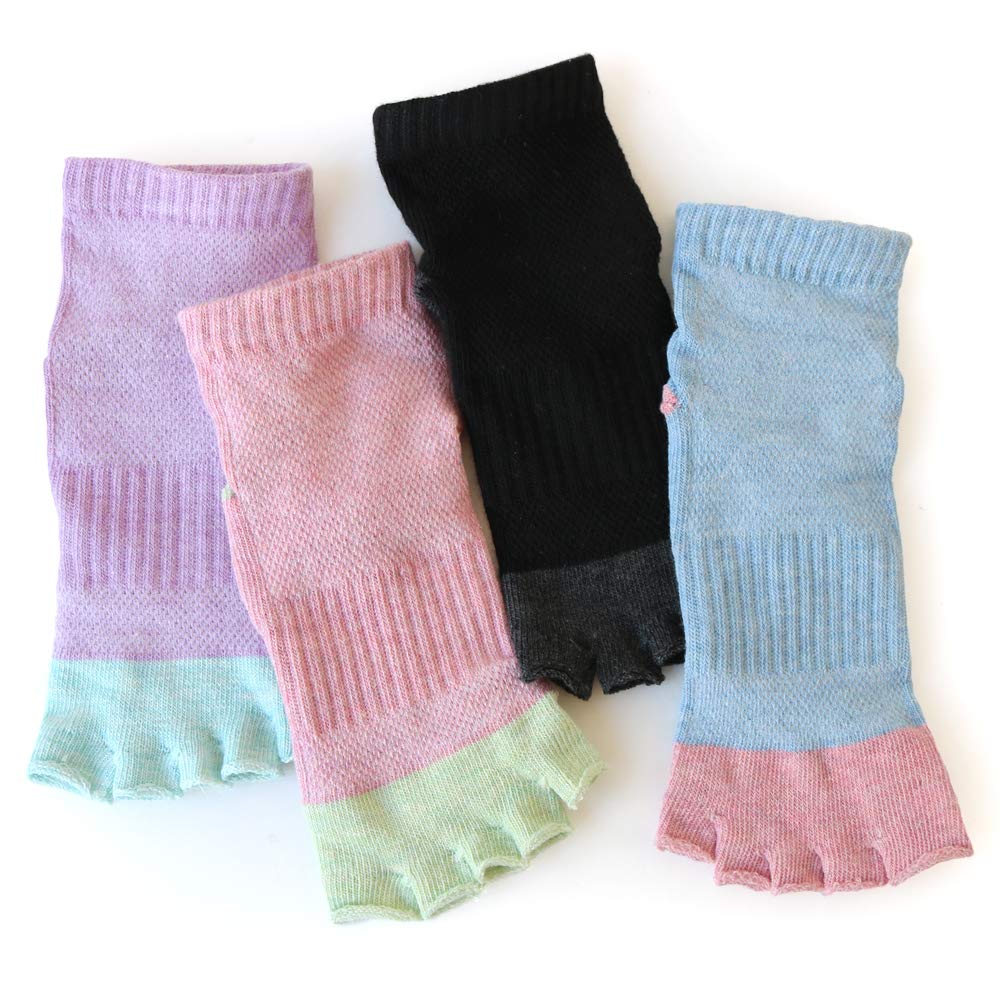 

No Power5 Sports 5 Mid 4 пары [box408] Женские носки, кончики пальцев, носки, пальцы ног, длина, комплект, 23-25 см