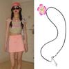 Flower Pendant Charm Necklace for Women Girls Trend Clavicle Chain Choker Chains Holiday Party Jewelry Accessory Gift