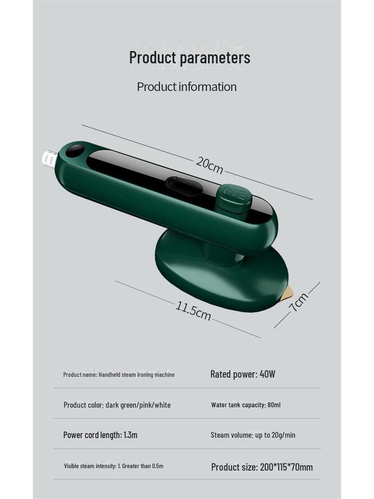 Mini Portable Handheld Steam Iron for Clothes - Household Ironing Tool & Gift