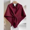 Women's solid color scarf, winter casual soft and comfortable shawl, fashionable and unique accessories, daily wear scarf