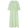 Edition Women's Green & White Striped Maxi Dress