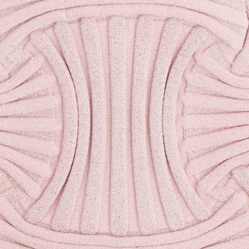 Pleatsmama Glitter Pale Pink New Bow Backpack