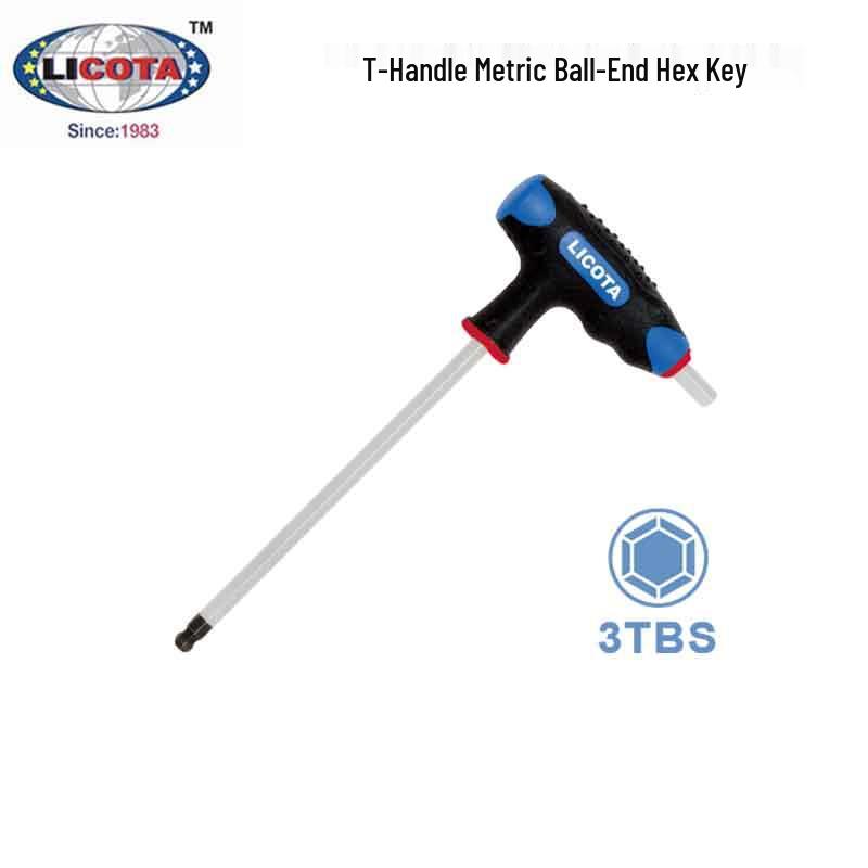 LICOTA Metric T-Handle Ball-End Hex Key Set 1.5-12mm 1.5mm