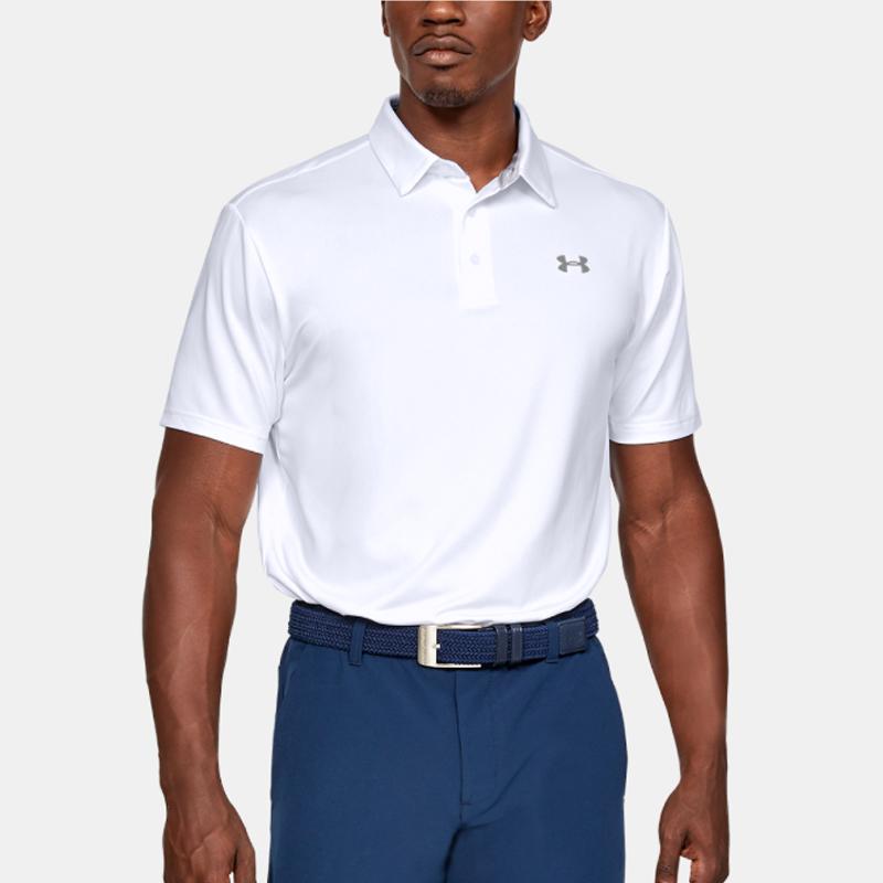 Under Armour Playoff 2.0 Golf Casual Sports Polo Shirt Men Tops White 1327037-107