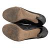 Geniales botines CHANEL de cuero negro para mujer 38.5 G31795 Usados