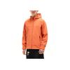 Anta Training Series Solid Color Soft Shell Windproof Water Resistant Fleece Lined Hooded Jacket Men Jacket Earth-Orange 952347609-2