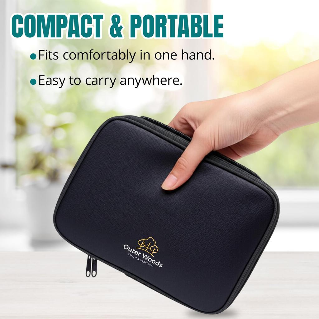 Outer Woods Insulin Cooler Travel Case for Diabetics with Two Ice Gel Packs | 12+ Hours Cooling for Insulin | Insulin Cooler Bag Plus | Insulin C