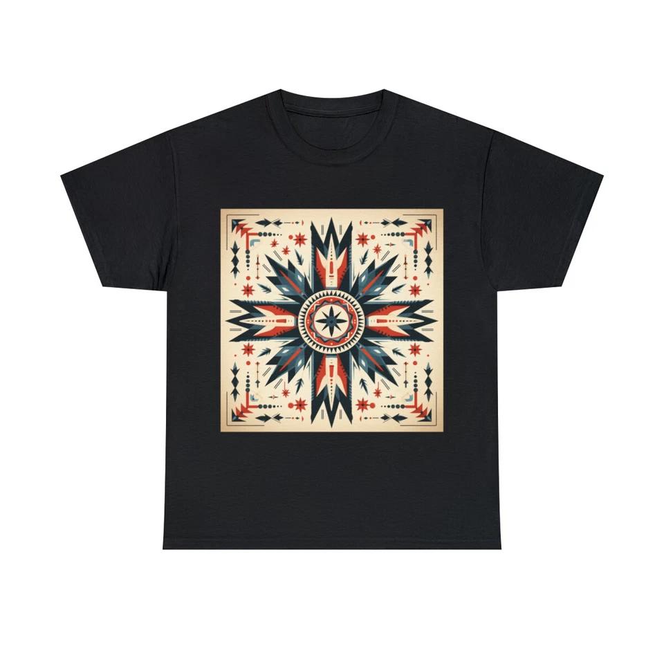 Unisex Adult T Shirt Southwestern Navajo Print Native American Aztec Colorful S