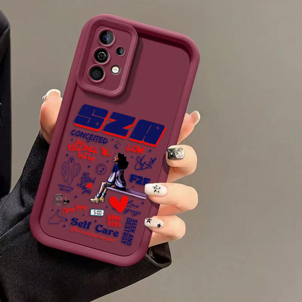 Singer SOS S-SZA Cover Phone Case For Redmi NOTE 13 14 8 9 9S 10 10S 11 11S 11T 12 PRO PLUS Silicone Case DIY Shell Funda Capa RedmiNOTE14PRO4G