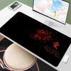 Red Spider Lily Mouse Pad Black Kanji Love Large Desk Mat XXL Non-Slip Rubber Keyboard Mat PC Gaming Office Decor Long Mousepad