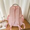 Student Schoolbag College Style Large Capacity Backpack Girl's Multi-Compartment Backpack with Coin Purse