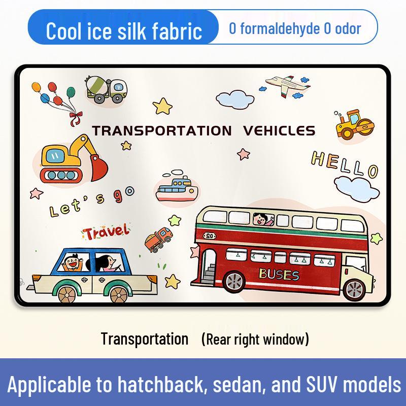 Children's Car Sunshade Curtains for Rear Windows