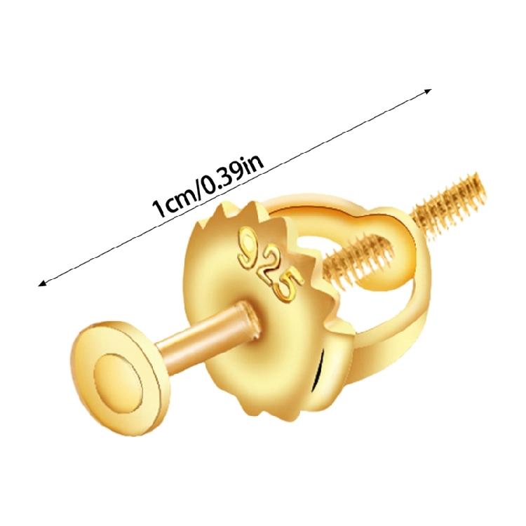 Elegant Screw On Earring Backs Sturdy Earplug Retainer Stylish Earring Back for Sports and Travel Enthusiasts