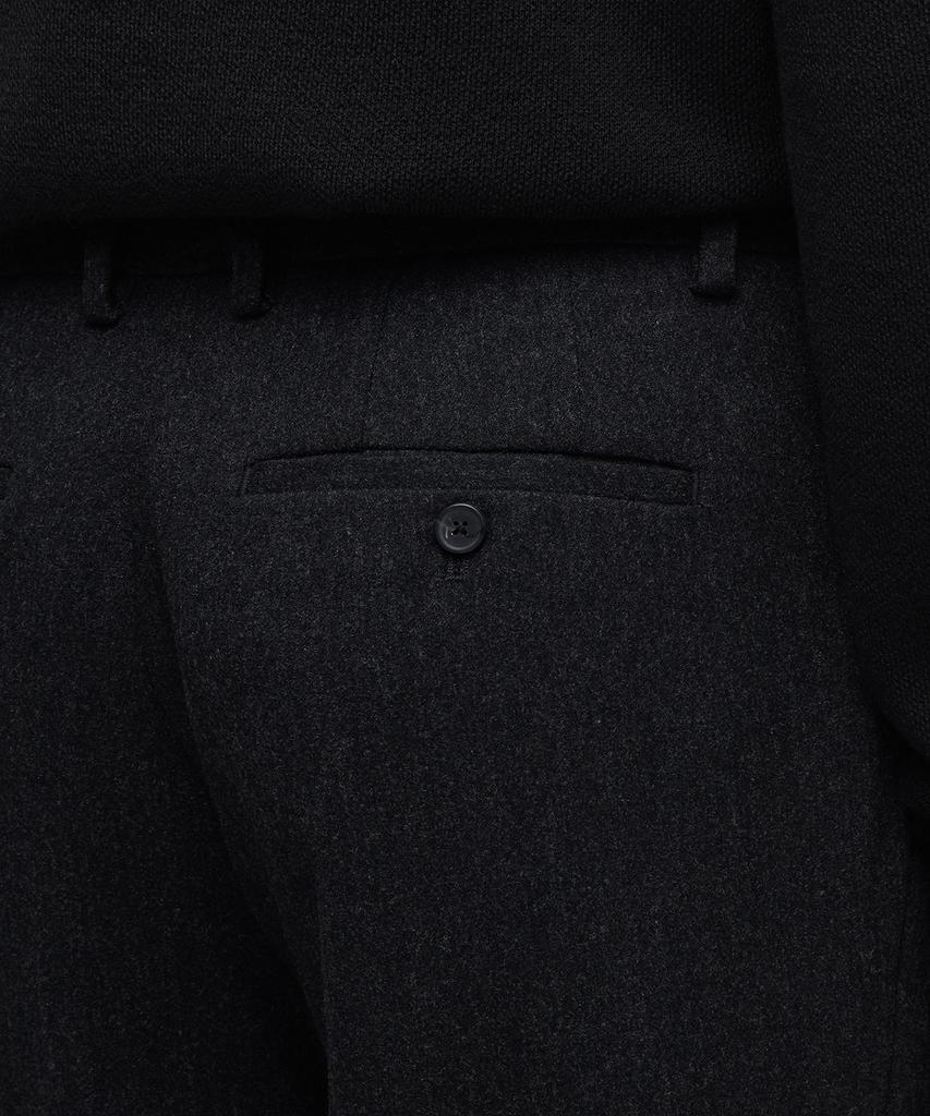 MUSINSA STANDARD Wool Flannel Wide Slacks [Charcoal Gray]