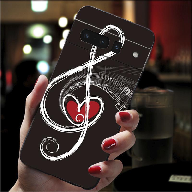 

Phone Case For Google Pixel 10 9 Pro XL 9A 8 7 6 Pro Pixel 8A 7A 6A Pixel 8 7 6 5 Music note piano Pixel 9 Pro XL