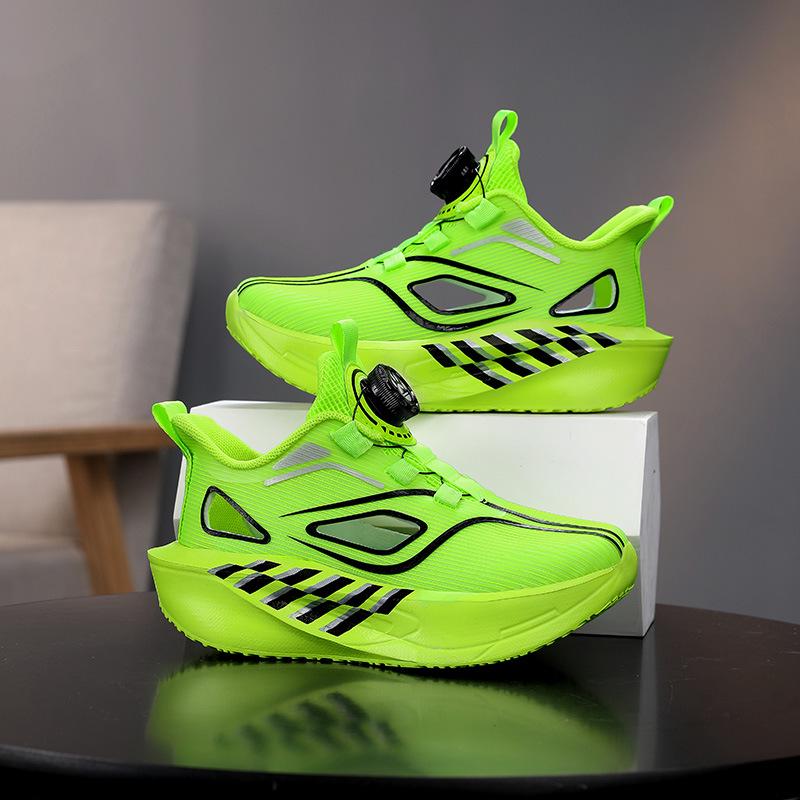 2026 Boys' Breathable Mesh Sports Shoes with Soft Sole & Rotary Buckle