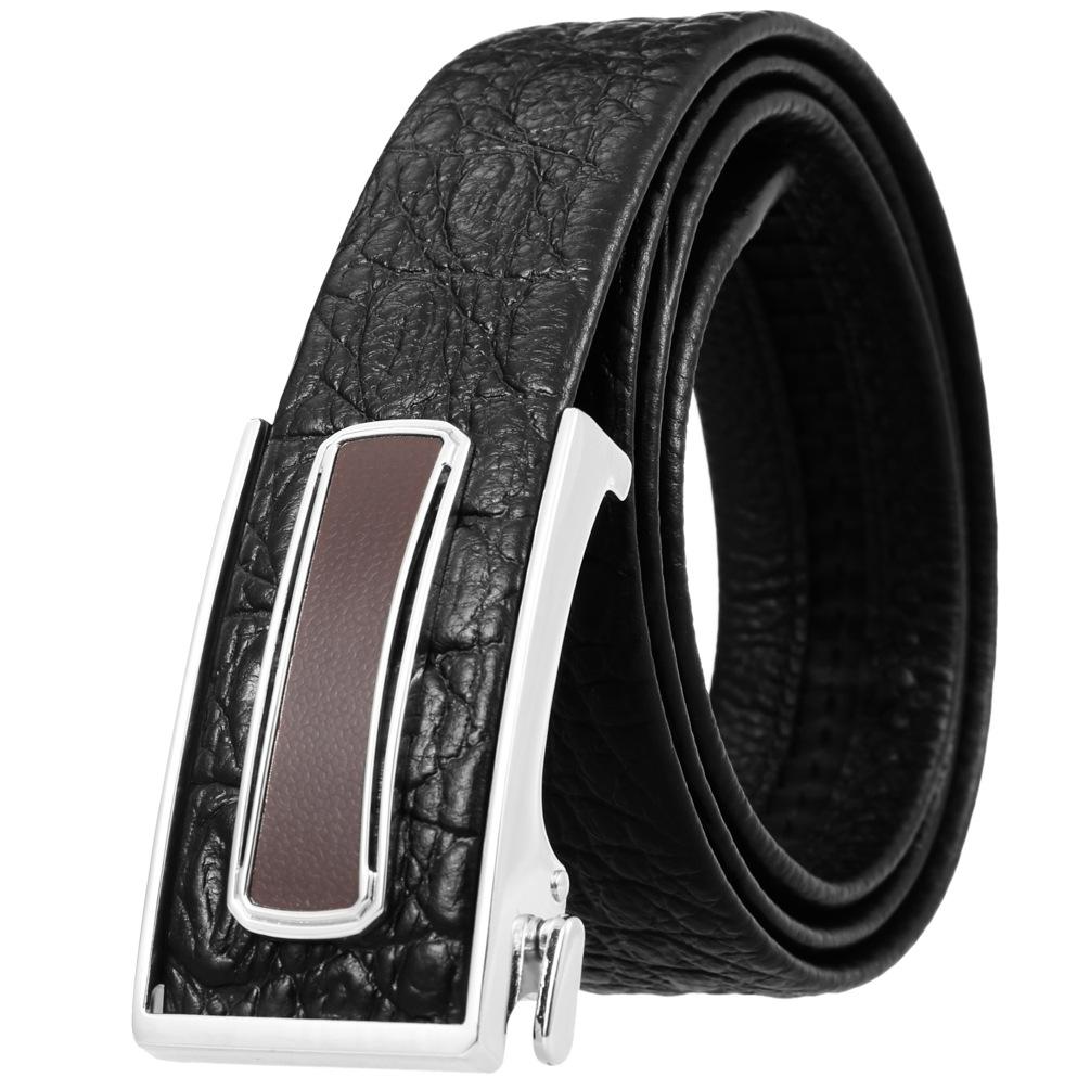Ceinture tendance en cuir de vachette pleine fleur, boucle intérieure ceinture homme Ly36-23018-5