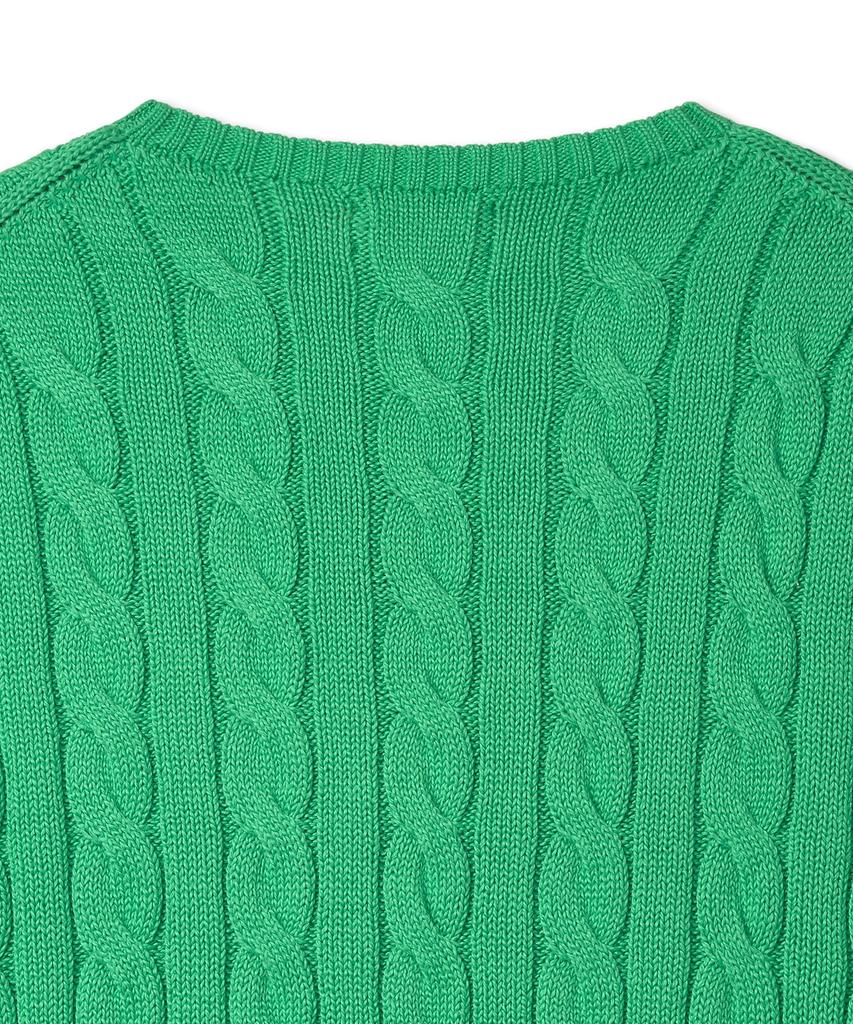 POLO RALPH LAUREN Cable Knit Cotton Sweater - Green