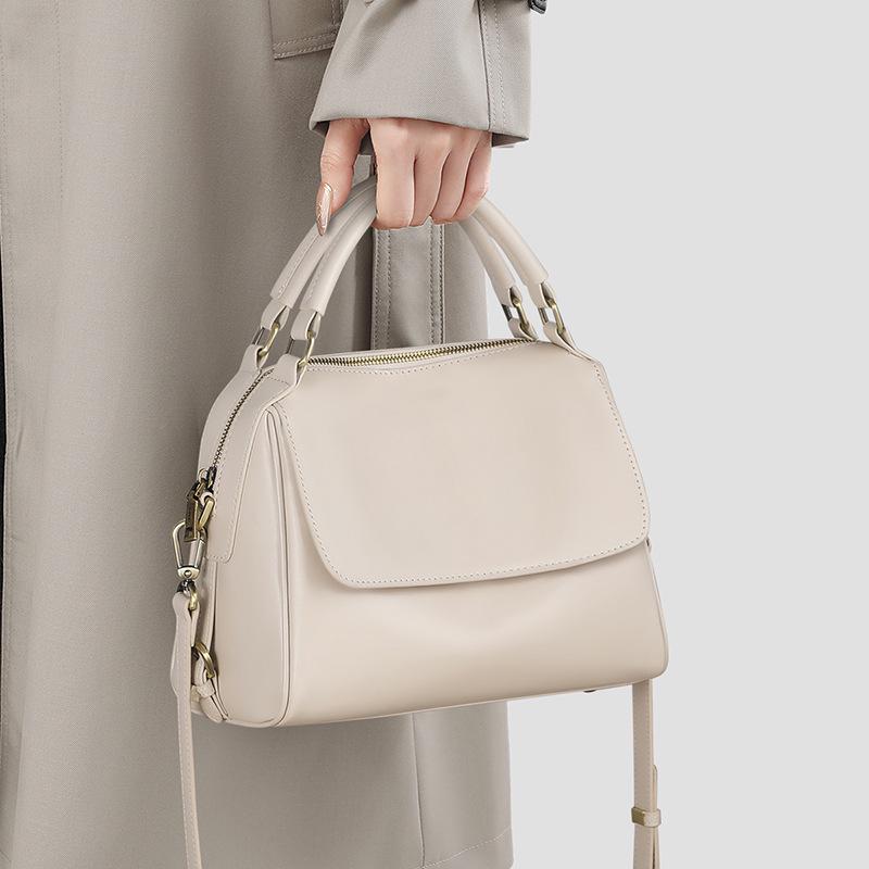 2025 Women's Genuine Leather Crossbody Tote: Large Capacity Summer Handbag & Shoulder Bag