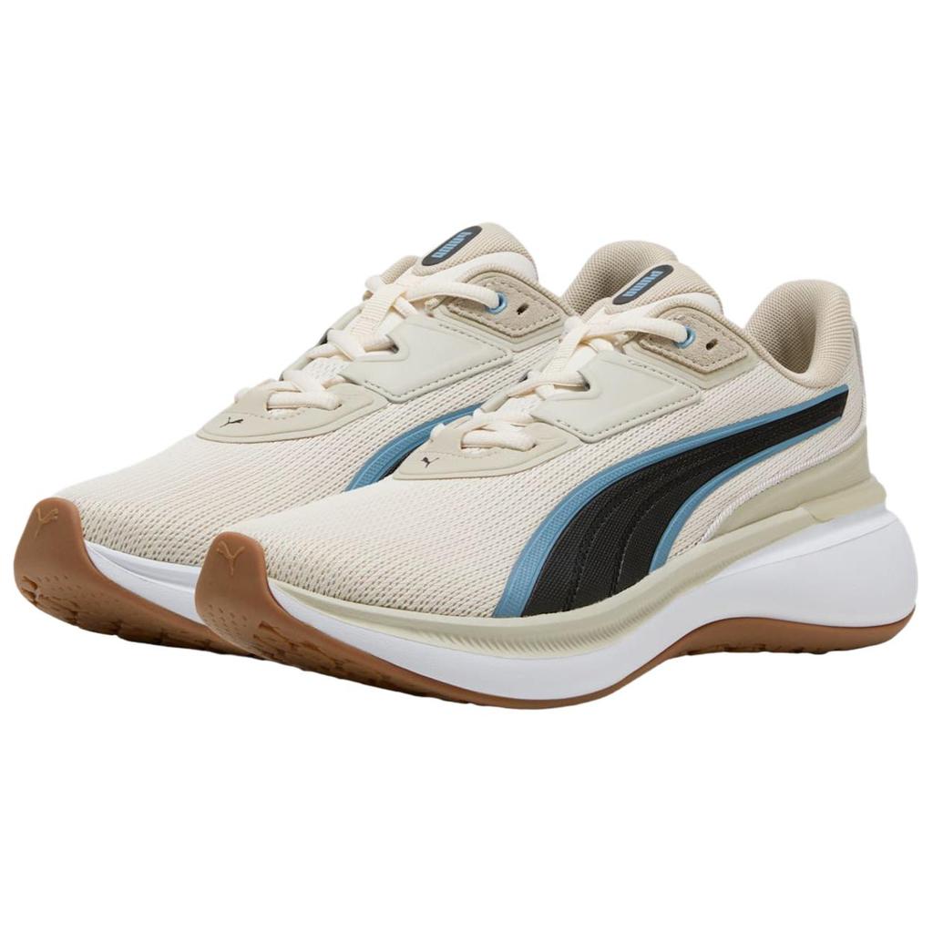 New PUMA Softride Breathable Support Running Shoes Men's Beige Black 311722-07