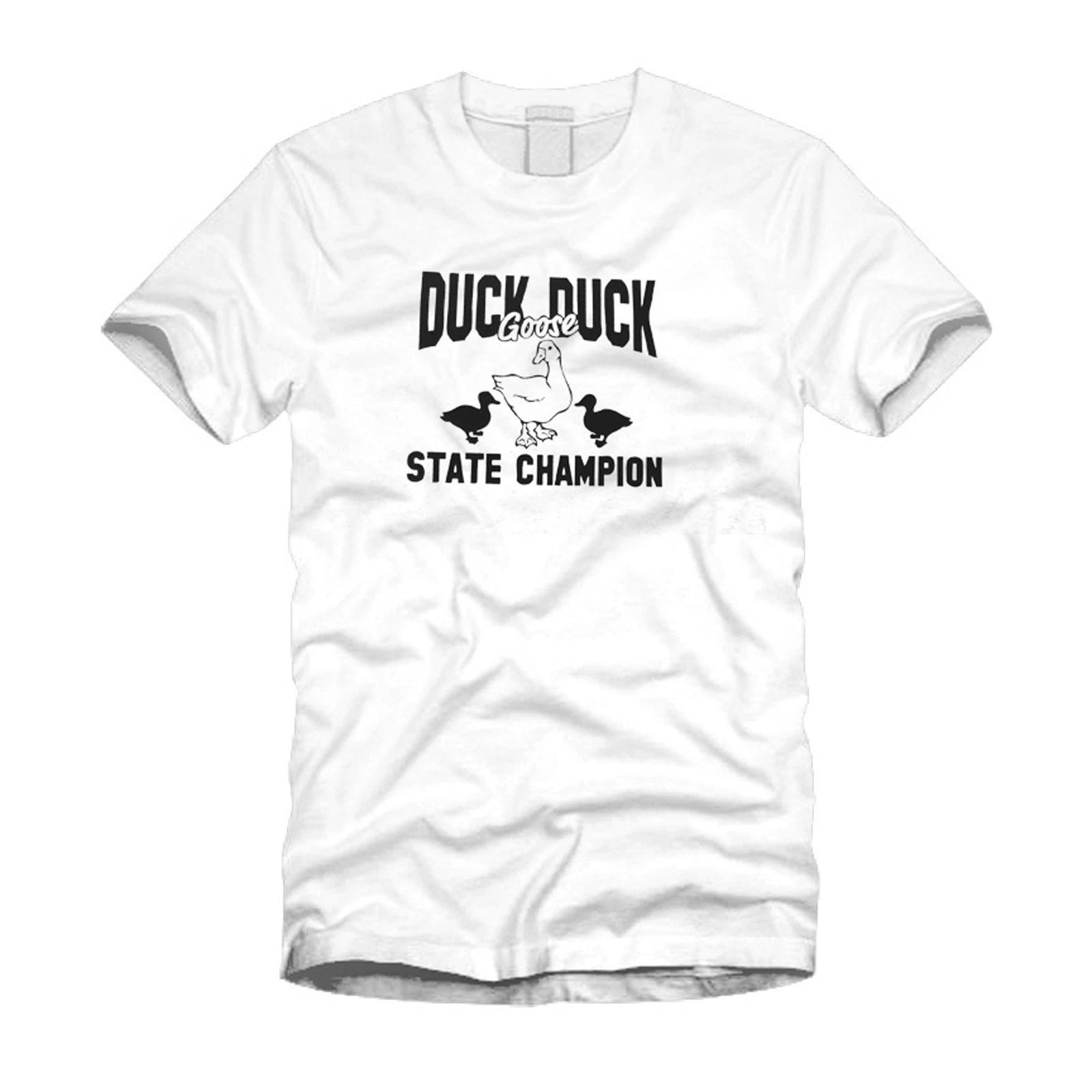 Duck Duck Goose State Champion - Funny Cool Modern White T-Shirt S