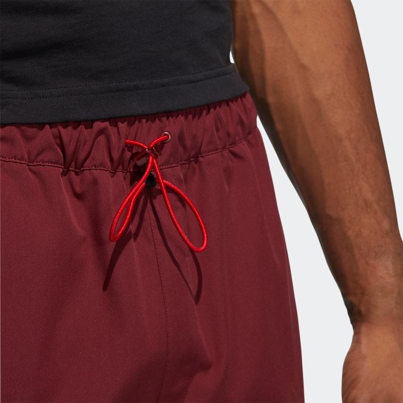 Adidas CNY Wvpnt Contrast Color Stitching Regular Fit Tapered Jogger Pants Men Red HC0263