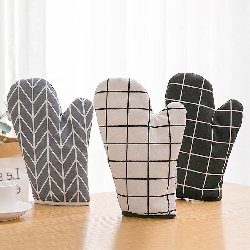 Baumwolle Leinen Hitzebeständiger Backhandschuh