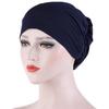Dame Muslimsk Turban Tørklæde Kasket Muslimsk Hijab Kasketter Blød Løs Beanie Hat