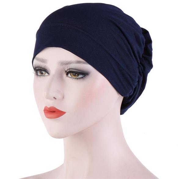 Dame Muslimsk Turban Tørklæde Kasket Muslimsk Hijab Kasketter Blød Løs Beanie Hat