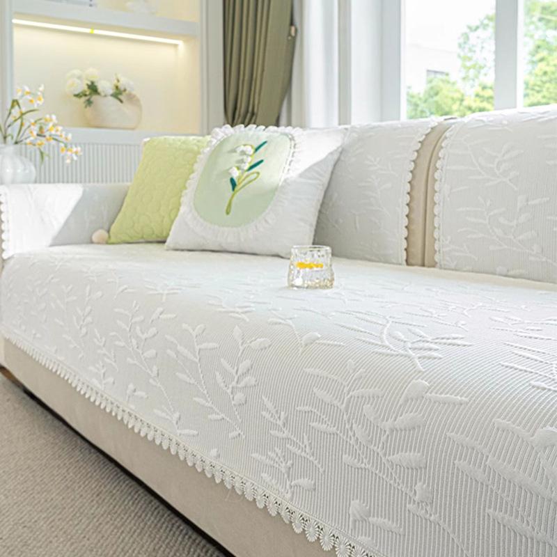 

Ice Silk Sofa Cushion Summer Non-Slip Cool Cushion New Cream Wind Straight Row Summer Cover Mat Cushion 70*70cm
