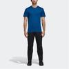 Adidas Simple Breathable Crew Neck Pullover Short Sleeve T-Shirt Men Tops Blue CZ0159