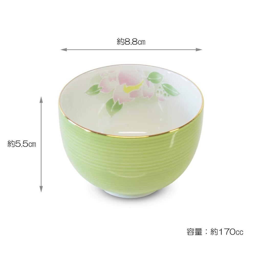 Ranchant Teapot and Tea Cup Young Grass Camellia Arita Made in Japan Set, Multi, 17x14.5x9.5cm / 8.8x5.5cm, Design, Ware,