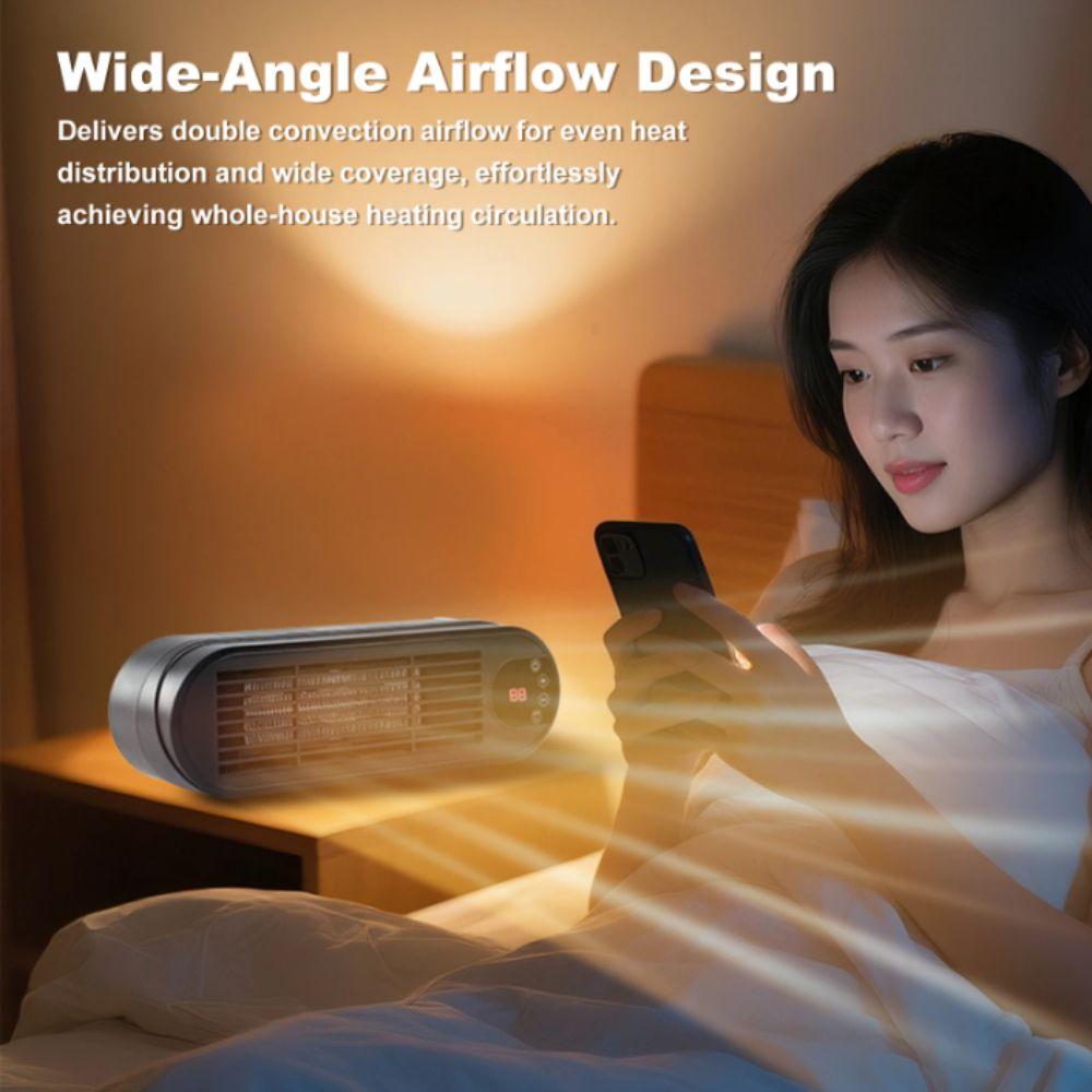 12H Timer Space Heater PTC Technology Portable Heater Small Size Desktop Heater Indoor Use