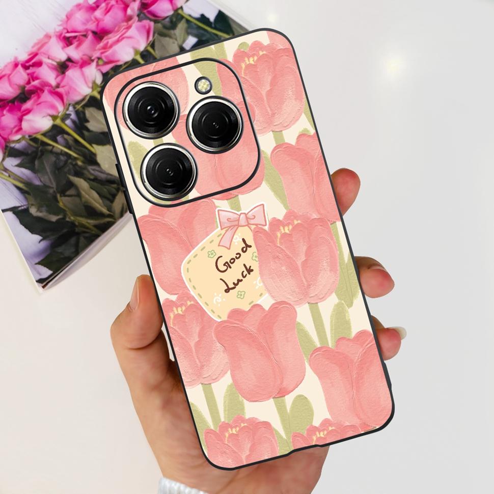 For Tecno Spark 20 Pro Casing KJ6 Luxury Candy Painted Cover Soft Silicone Case For Tecno Spark 20 Spark20 Pro Housing Funda