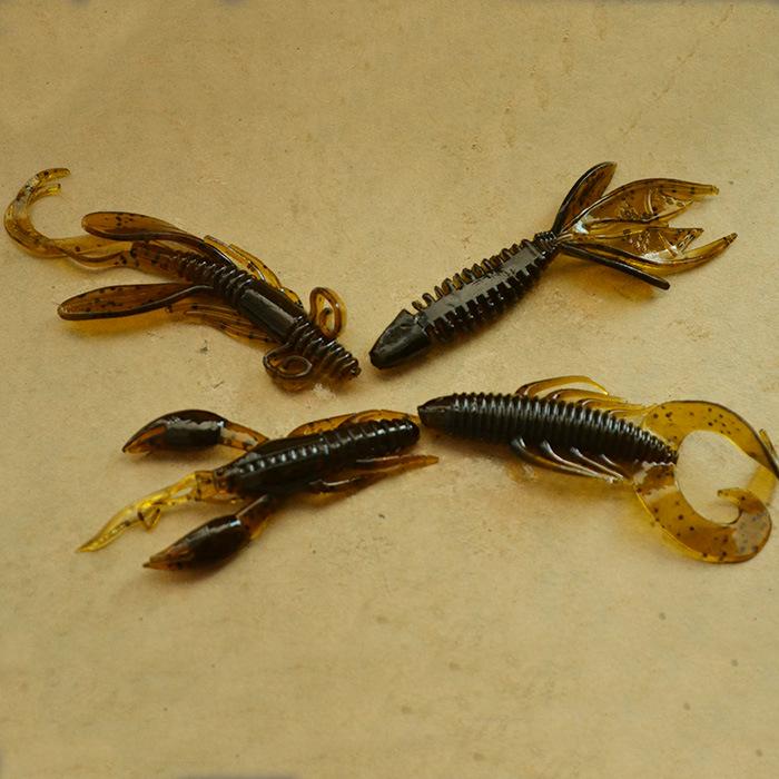 Crayfish/Ghost Shrimp/Flower Tail Maggot 2g Soft Lure Bait Worm