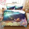 3D Heißer Verkauf Einteiliges Bettbezug-Set Luffy Sauron Anime Bettwäsche-Set Bettbezug mit 2 Kissenbezügen Schlafzimmer-Dekoration Teenager Beste Geschenke