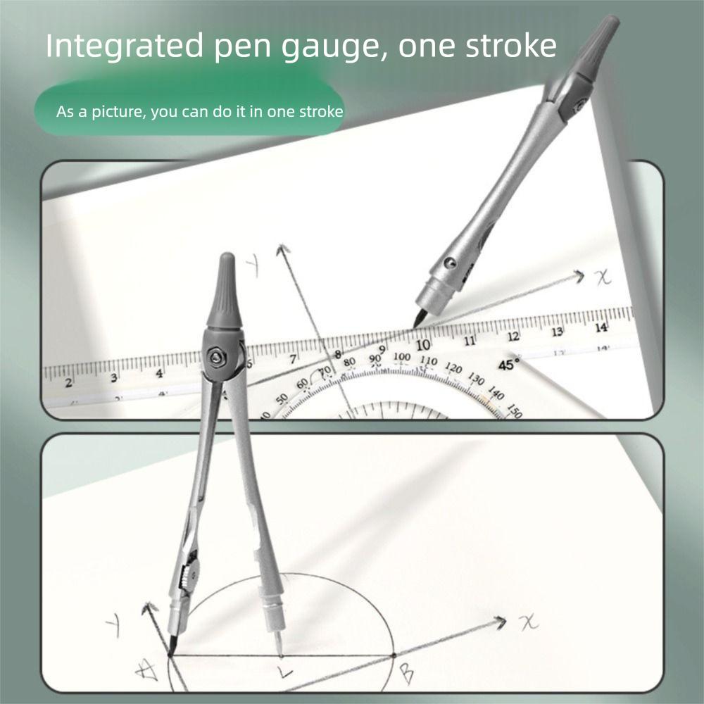 Portable Protractor 8in1 Straightedge Durable Ruler Measurement Set Gift