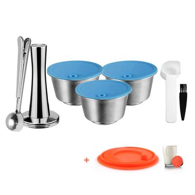 Nachfüllbare Kaffeekapsel für Dolce Gusto Maschine, wiederverwendbarer Edelstahl-Filterbecher, Nespresso Kaffeemaschinenzubehör