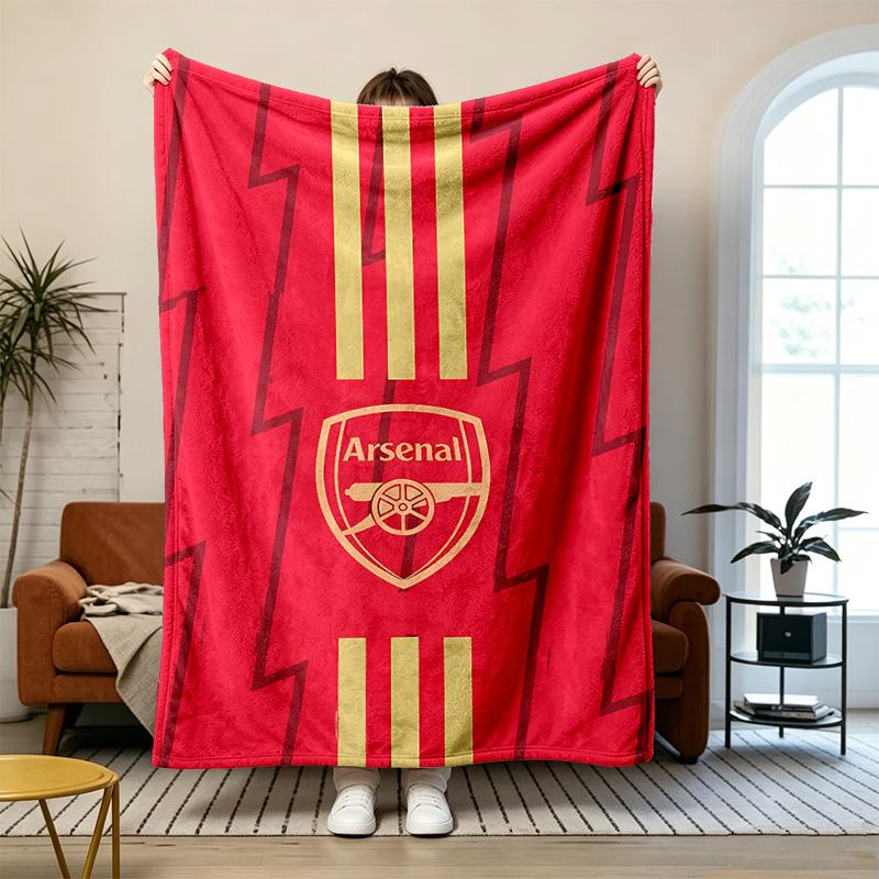 Arsenal Soft and Comfortable Flannel Suitable for Sofas Living Rooms Outdoor Camping Travel and Also Makes a Great Anniversary Gift