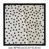 Retro Printed Dot Print Scarf Y2K Geometric Shape Small Square Scarf Headband Korean Hair Scarf Female